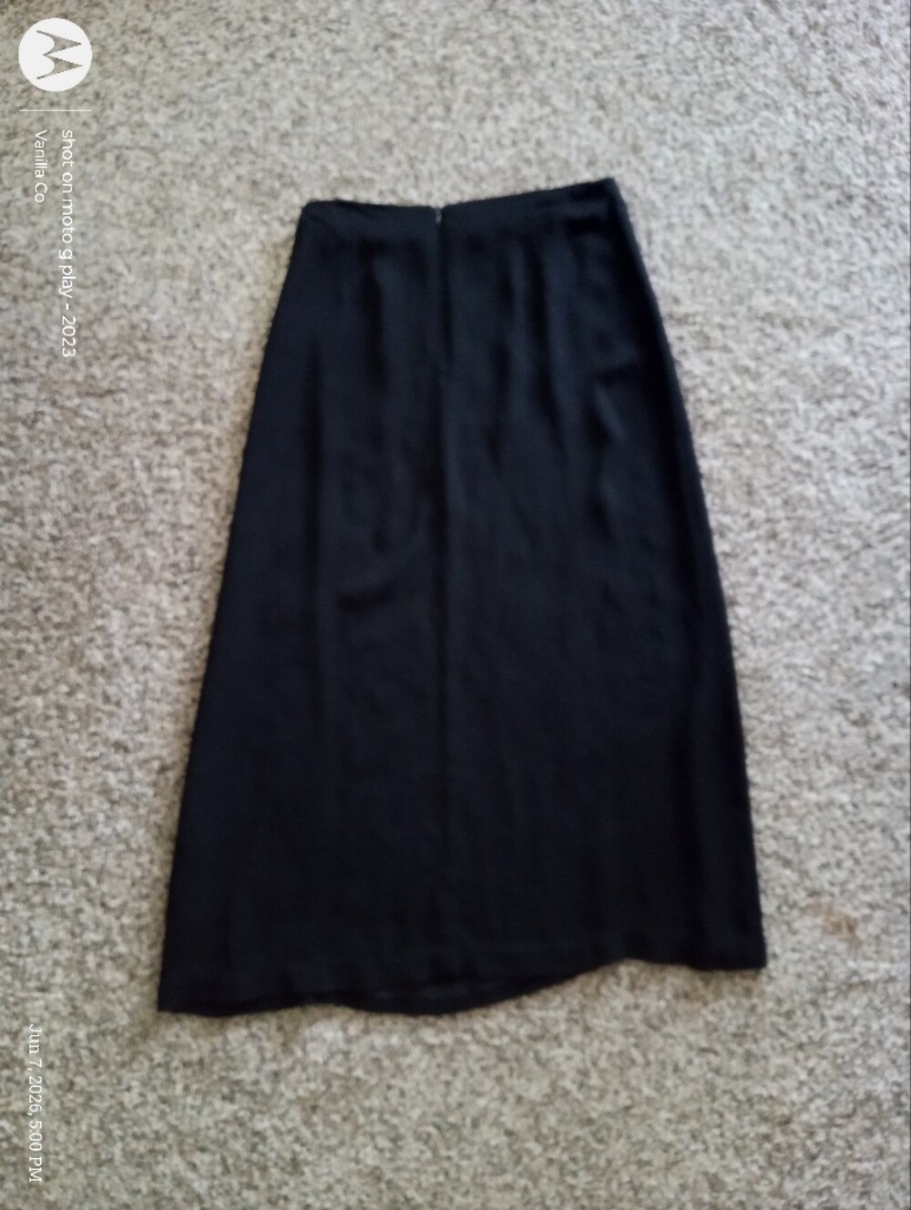 SOLD OUT Ralph Lauren High Rise Maxi Skirt Black 8 Petite Medium - Picture 5 of 11